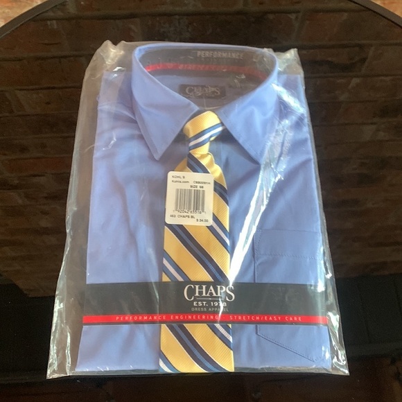 New Boys 4-20 Chaps Solid Shirt &
Tie Set size 8 SALE‼️‼️‼️ - Picture 2 of 5
